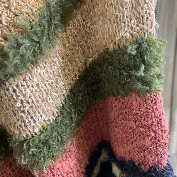 Susan Bristol Women Cardigan Cotton Blend Animal Print Colorful Sweater Petite S - Picture 7 of 13